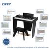 ZIPPY Kids Piano Keyboard, 37 Keys Digital Piano for Kids, Music Educational Instrument Toy, Wood Piano for 3+ Girls and Boys (Black Basic) view 3