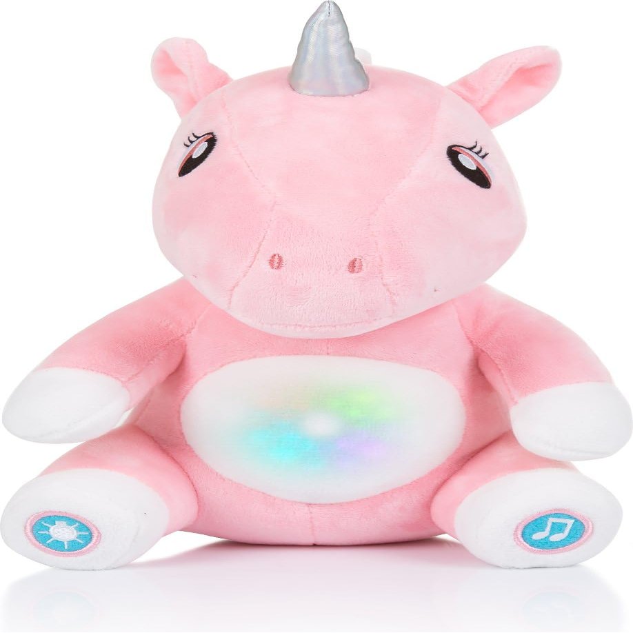 Chipolino, Soft Toy Music Box, Three Different Lullabies, Night Light, Pink