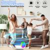 goopow Mini Karaoke Machine Speaker for Kids Adults, Portable Bluetooth Microphone Song Toys with LED Light, Best Chritmas Birthday Festival Gift for 3 4 5 6 7 8+ Year Old Girls Boys (Blue-2MIC) view 2