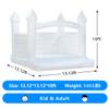 13ft White Bounce House Commercial Grade 100% PVC White Bouncy Castle for Wedding Memorable Birthday Parties & Event view 3