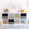 NaturalCozy 13x15x13 Kallax Storage Cubes Bins, 3 Pack | Cotton Rope Cube Storage Bin Woven Baskets for Organizing | Kallax Insert Storage Baskets for Shelves Organizer, Kids Toy, Closet Baby Nursery view 3