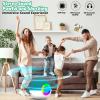 goopow Mini Karaoke Machine Speaker for Kids Adults, Portable Bluetooth Microphone Song Toys with LED Light, Best Chritmas Birthday Festival Gift for 3 4 5 6 7 8+ Year Old Girls Boys (Green-2MIC) view 2