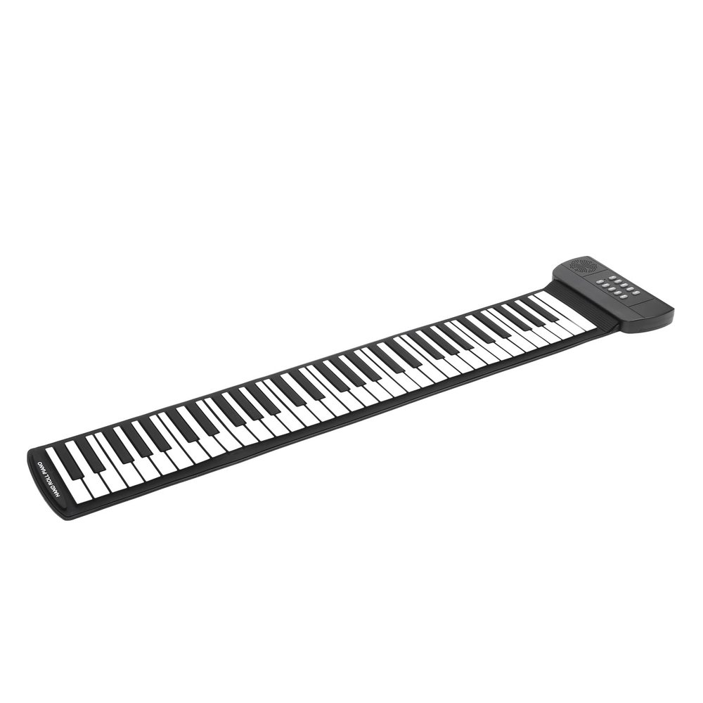 61 Keys Roll Up Piano Educational Toy, Recording Playback, Environmental Silicone Keyboard, Best Gift to Children, Portable and Easy to Carry