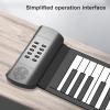 61 Keys Roll Up Piano Educational Toy, Recording Playback, Environmental Silicone Keyboard, Best Gift to Children, Portable and Easy to Carry view 4