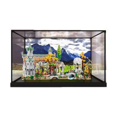 HAIWENFEIQI Acrylic Display Case for Lego10316 CastleBox Compatible LegoModel Gift Storage Display (Model not Included) (Boutique Painted Patterns)