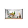 Acrylic Display Case for Lego10316 CastleBox Compatible LegoModel Gift Storage Display (Model not Included) (Wood Grain Base) view 1