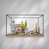 Acrylic Display Case for Lego10316 CastleBox Compatible LegoModel Gift Storage Display (Model not Included) (Wood Grain Base) view 2