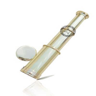Brass Designer Telescope Marine Handheld Spyglass Telescope Binoculars 6 Inch Vintage Style Best for Gift (NMJW)