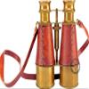 Antique Brass Binoculars Telescope Marine Handheld Spyglass Telescope Binoculars 6 Inch Vintage Style Best for Gift (JKUD) view 1