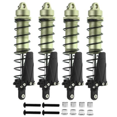110MM Metal Front Rear Shocks Shock Absorber RC Upgraded Parts for TRAXXAS 1/10 Slash Remo Hobby HuanQi 727 Short Truck RC Car, Green
