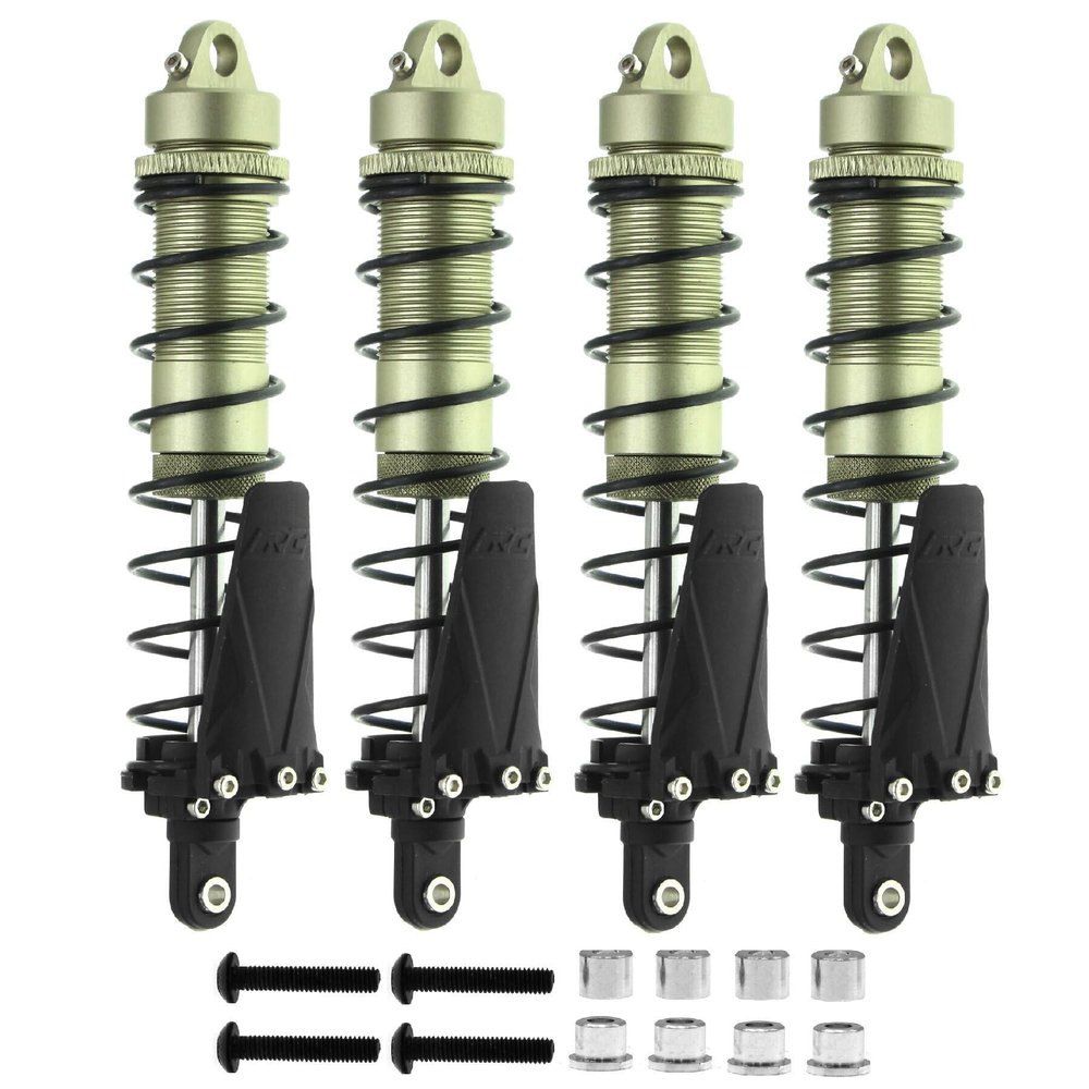 110MM Metal Front Rear Shocks Shock Absorber RC Upgraded Parts for TRAXXAS 1/10 Slash Remo Hobby HuanQi 727 Short Truck RC Car, Green