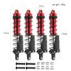 110MM Metal Front Rear Shocks Shock Absorber RC Upgraded Parts for TRAXXAS 1/10 Slash Remo Hobby HuanQi 727 Short Truck RC Car, Red-Black view 2