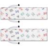 Bulyoou 2 Pcs Drawstring Mahjong Bags Protective Sleeve for Mahjong Racks and Pushers Printed Tile Bag 26 Inch, White, Empty Mah jong Bag Only(Boho Style) view 1