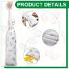 Bulyoou 2 Pcs Drawstring Mahjong Bags Protective Sleeve for Mahjong Racks and Pushers Printed Tile Bag 26 Inch, White, Empty Mah jong Bag Only(Boho Style) view 3