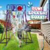 PUDDLE SPLASHERS Outdoor Water Play for Kids, Backyard Waterpark Sprinkler Summer Toy, Fun Outside Play Structure for Kids with Sprinkler, Water Buckets and Splash Wheels, Family Backyard Waterpark view 3
