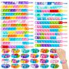 JOYIN Pop Fidget Toys pops Bulk 100 Pack Party Favors for Kids 4-8,8-12 Year, Fidget Bracelets Sensory Toys for Birthday Carnival Valentine Prizes Gifts Goodie Bags Stuffers for Kids view 1