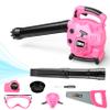 Bubble Leaf Blower for Toddlers - Upgrade Pink Kids Bubble Machine with Gardening Tool Set, 2 in 1 with Extra Bubble Blower Kit Outdoor Play Toys, Birthday Party Gifts for Boys Girls Age 3 4 5+ Years view 1