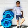 Metallic Blue Number 8 Balloon 40 Inch, 8 Balloon Number, 8th Birthday Decorations, Navy Blue Party Supplies for Boys Girls view 3