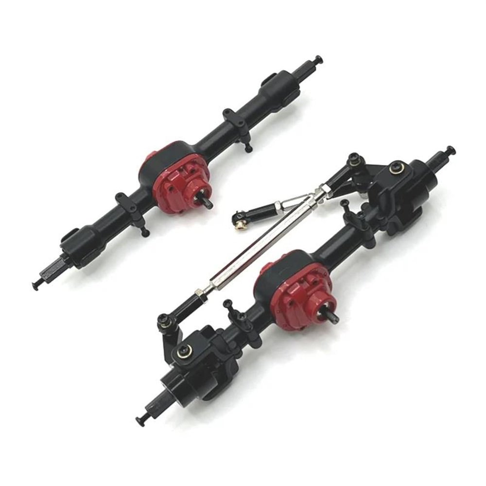 cvking RC Vehicle Axles Compatible with MN MN82 LC79 MN78 1/12 RC Car Parts Front and Rear Axle Assemblies RC Car Front Rear Axle Set Upgrade Parts(Color:2,Size:1Set)