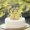 1 Pack Class of 2026 Cake Topper Glitter Congrats 2026 Graduation Cake Pick for Graduation Grad 2026 Theme Boys Girls Graduate Party Cake Decorations Supplies Gold view 4