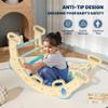 BlueWood 2025 8-in-1 Pikler Triangle Climbing Set Toddler Toys Indoor Baby Jungle Gym Climber Playground for Kids - Sky Blue view 2