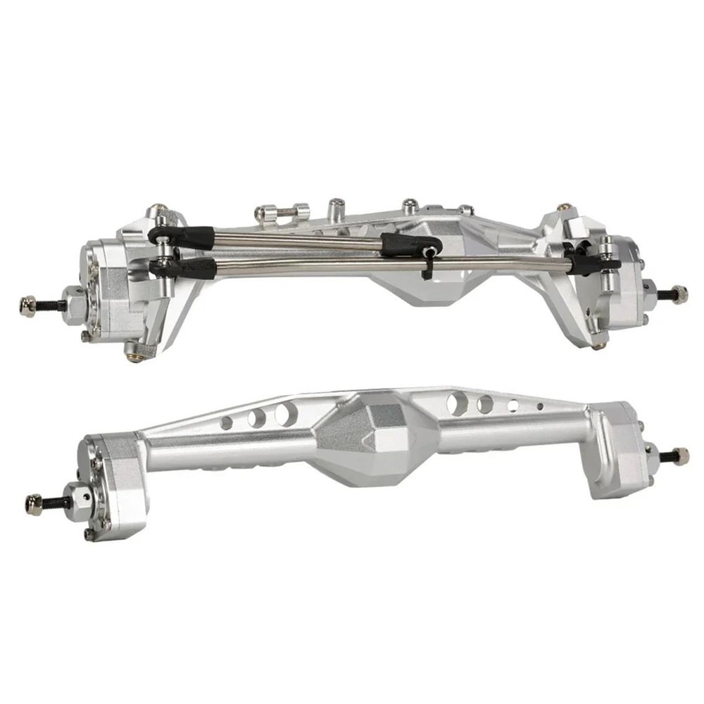 cvking RC Vehicle Axles Compatible with Capra for Wraith 1/10 RC Crawler Aluminum Front Rear Offset Portal Axle with Constant Velocity Driveshift Link Mount(Color:3)