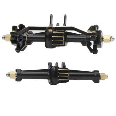 cvking RC Vehicle Axles Compatible with TRX4M 1/18 RC Car Front Rear Axle Set Upgrade Parts Complete Aluminum Alloy Front and Rear Axle with Gear(Color:1)