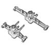 cvking RC Vehicle Axles Compatible with TRX4M 1/18 RC Car Front Rear Axle Set Upgrade Parts Complete Aluminum Alloy Front and Rear Axle with Gear(Color:1) view 3