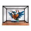 Acrylic Display Case for Lego10331 Kingfisher Building BlocksBox Compatible LegoModelGiftStorage Display (Model not Included) (Wood Grain Base) view 1