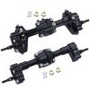 cvking RC Vehicle Axles Compatible with FMS FCX24 Complete Metal Front and Rear Portal Axle with Gear 1/24 RC Car Upgrades Parts Accessories RC Car Axles Set view 2