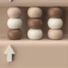 MoonxHome Ball Pit Balls 500pcs for Toddlers, Plastic Toy Balls for Ball Pit, BPA Free Crush Proof, Kid's Pool Water Toys, Macaron Ocean Balls for Play Tent 2.15" Mocha Tricolor view 3