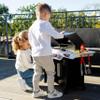Theo Klein 9445 Weber Genesis Wooden Grill, Includes Inserts for Steak, Pizza or Vegetables, with Dummy Food and Barbecue Utensils, Toy for Children from 3 Years view 2
