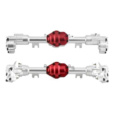 cvking RC Vehicle Axles Compatible with YiKong for YK4082 YK4083 for Absima for Yucatan CR1.8 Metal Front and Rear Portal Axle Housing Gear Cover 1/8 RC Crawler(Color:1Set)