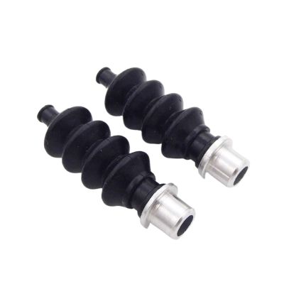 2PCS Waterproof Rubber Bellow Radio Box 1mm-3mm Tie Rod Sleeve 35mm for RC Boat Yacht Catamaran Mono Marine Jet Boat(Bellow and Fitting)