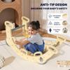 BlueWood 2025 8-in-1 Pikler Triangle Climbing Set Toddler Toys Indoor Baby Jungle Gym Climber Playground for Kids - Mauve Pink view 2