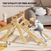 BlueWood 2025 8-in-1 Pikler Triangle Climbing Set Toddler Toys Indoor Baby Jungle Gym Climber Playground for Kids - Mauve Pink view 3