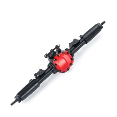 cvking RC Vehicle Axles Compatible with Axial for SCX10 II 90046 90047 90027 90028 1/10 RC Rock Crawler Car Accessories CNC Metal Alloy Front/Rear Portal Axle(Color:Rear Axle)