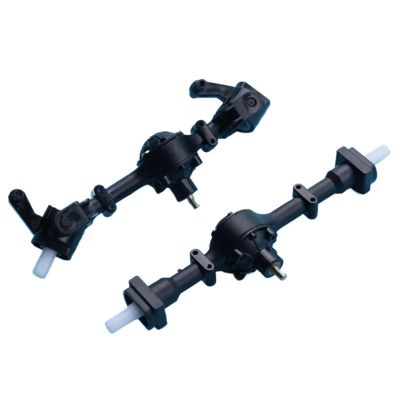 cvking RC Vehicle Axles Compatible with WPL for B1 B14 B24 C14 C24 C34 C44 2Pcs Metal Gear Front and Rear Axle Set 1/16 RC Car Spare Parts Accessories