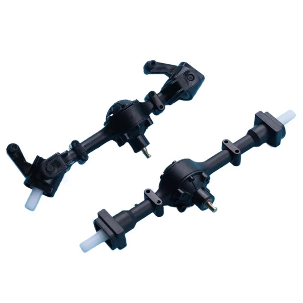 cvking RC Vehicle Axles Compatible with WPL for B1 B14 B24 C14 C24 C34 C44 2Pcs Metal Gear Front and Rear Axle Set 1/16 RC Car Spare Parts Accessories