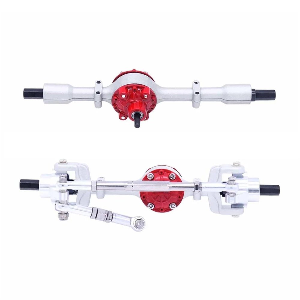 cvking RC Vehicle Axles Compatible with WPL for C14 C24 C34 C44 C54 B14 B24 Metal Front and Rear Axle Set 1/16 RC Car Upgrade Parts Accessories(Color:3)