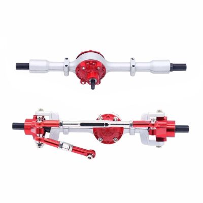 cvking RC Vehicle Axles Compatible with WPL for C14 C24 C34 C44 C54 B14 B24 Metal Front and Rear Axle Set 1/16 RC Car Upgrade Parts Accessories(Color:4)