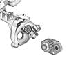 cvking RC Vehicle Axles Compatible with Axial for SCX10 II 90046 86100 CNC Machined Integrated Front and Rear Portal Axle for 1/10 RC Crawler Car Upgrade Parts(Color:4) view 3