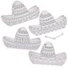 Baker Ross FN022 Colour-in Sombrero Hats - Pack of 8, Fancy Dress Costume Arts and Crafts view 2