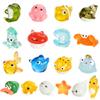 18pcs Ocean Mini Resin Animals 18 Styles Tiny Sea Resin Animals Figurines Miniature Little Small Plastic Animal Figures Bulk for Garden Micro Landscape DIY Fish Tank Aquarium Potted Dollhouse Decor view 1