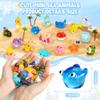 18pcs Ocean Mini Resin Animals 18 Styles Tiny Sea Resin Animals Figurines Miniature Little Small Plastic Animal Figures Bulk for Garden Micro Landscape DIY Fish Tank Aquarium Potted Dollhouse Decor view 2