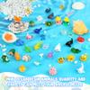 18pcs Ocean Mini Resin Animals 18 Styles Tiny Sea Resin Animals Figurines Miniature Little Small Plastic Animal Figures Bulk for Garden Micro Landscape DIY Fish Tank Aquarium Potted Dollhouse Decor view 3
