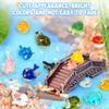 18pcs Ocean Mini Resin Animals 18 Styles Tiny Sea Resin Animals Figurines Miniature Little Small Plastic Animal Figures Bulk for Garden Micro Landscape DIY Fish Tank Aquarium Potted Dollhouse Decor view 4