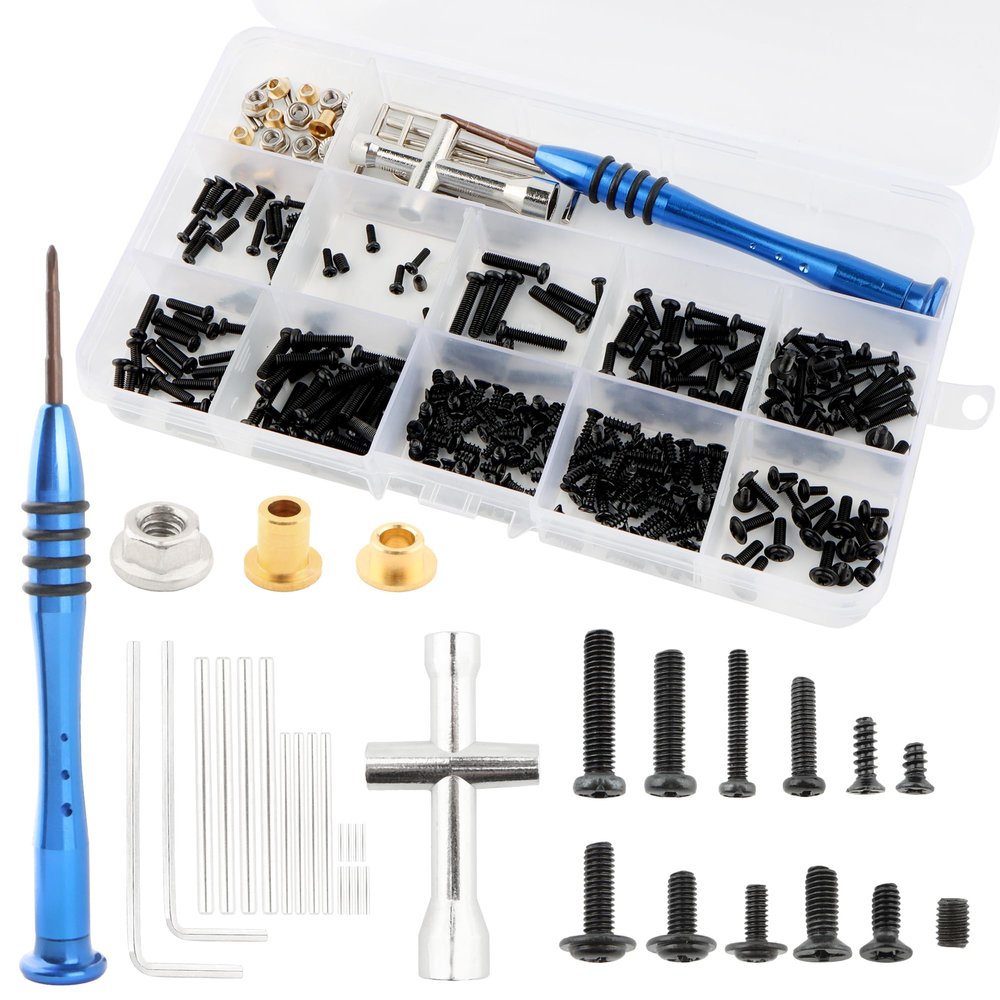 GDOOL H16BM Screws Sets & Clips & Wheelnut & Wrench & Hex Pin Spare Parts for H16GT H16DR H16R H16P H16E 16208 16209 16210 HB17 HB27 HP161S H17 H16P M161 M164 H16PL JC16EP 1:16 RC Trucks