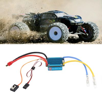 3S 160A Brushed ESC, RC Car Brushless ESC, Electronic Speed Controller with 5V 1A BEC T Plug for 1/12 (Or Lager) RC Car