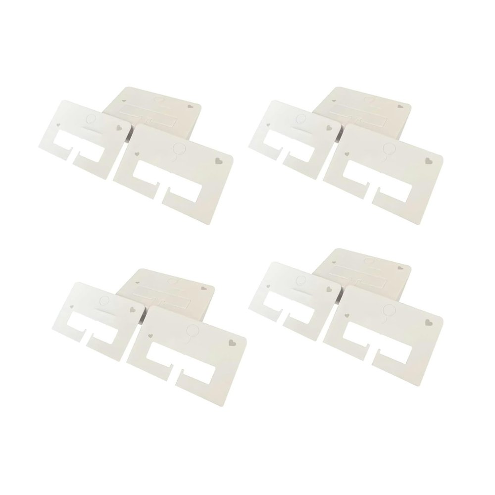 100 Pcs White Hair Clip Display Cards Hair Bow Hairpin Packing Cards Hair Accessories Holder Paper Cardboard for Hair Claw Clips Barrettes Clips Beauty and Personal Care Decorations